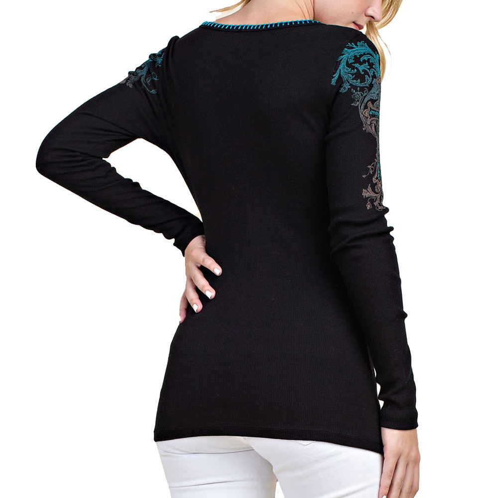 VOCAL APPAREL CROSS WINGS TOP | PURPLE LEOPARD BOUTIQUE