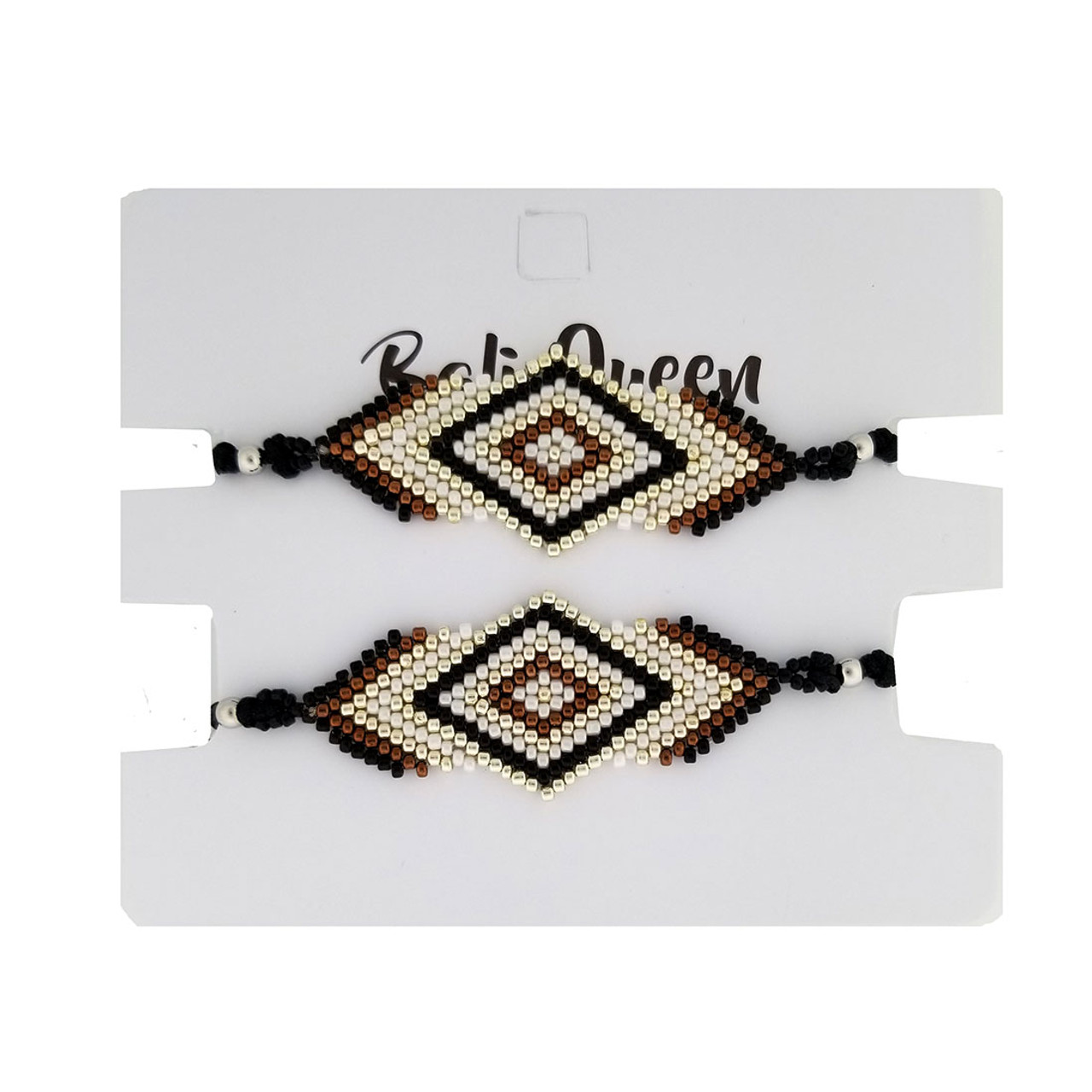 Odd Count Peyote Multi Color Diamond Bracelet PRINTED Pattern- Mailed to  your home - Off the Beaded Path