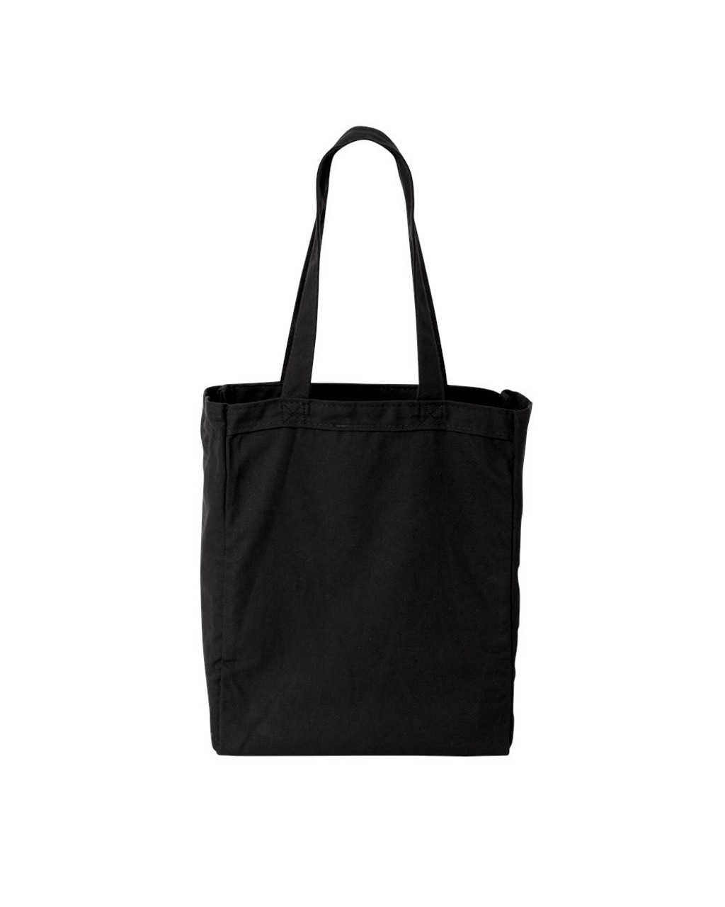 black canvas shopper bag