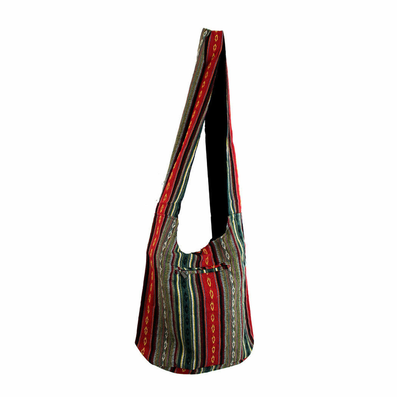 Handmade Round Crossbody Bag with Tribal Woven, Boho Crossbody Bag, Hippie  Bag