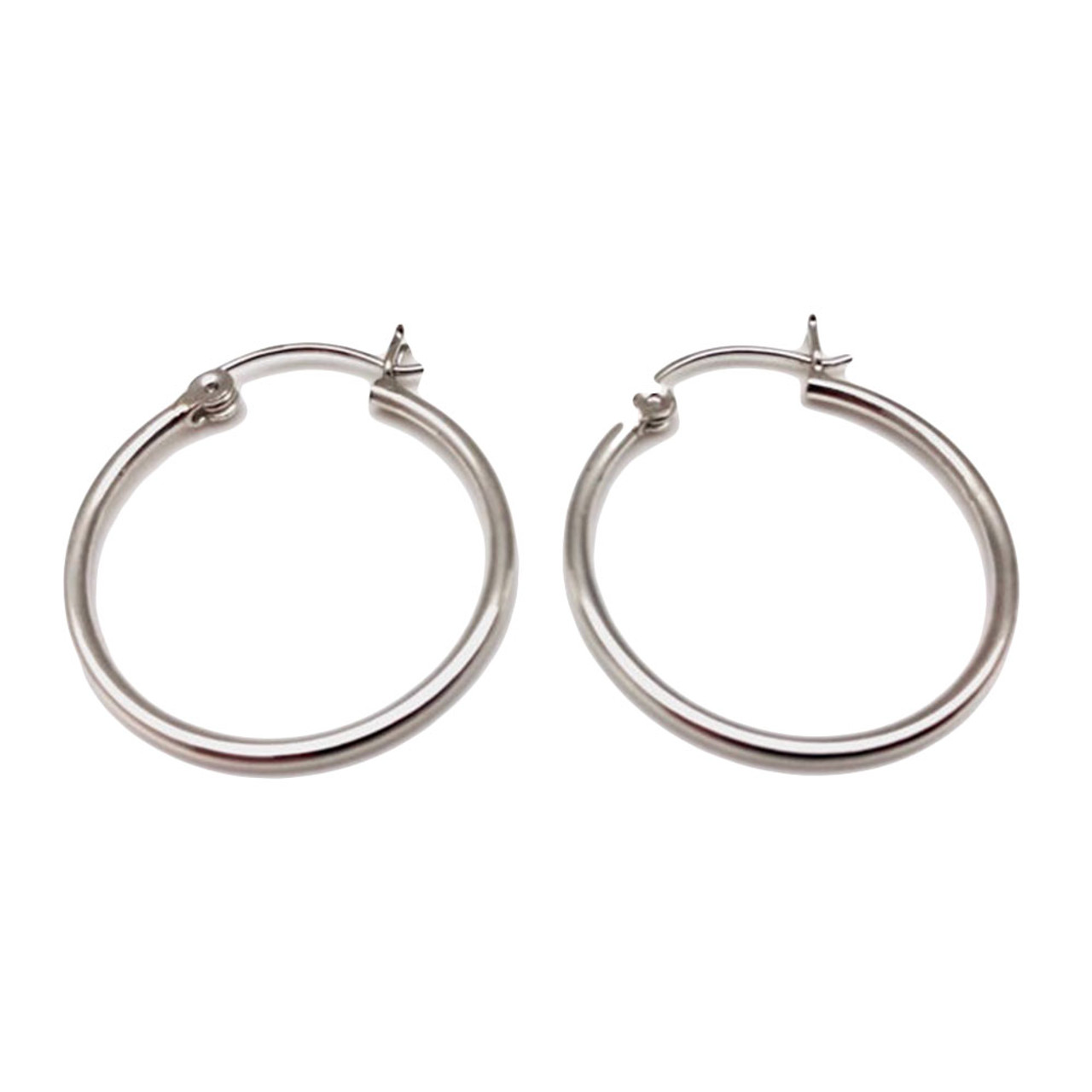 Stainless Steel Hoop Earrings  Dangle Earrings - A-z Earrings