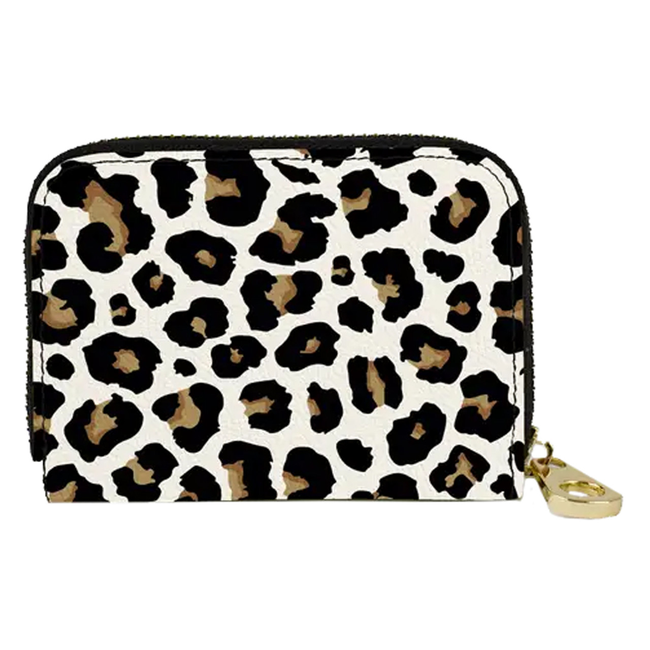 CHEETAH PRINT ZIPPERED WALLET