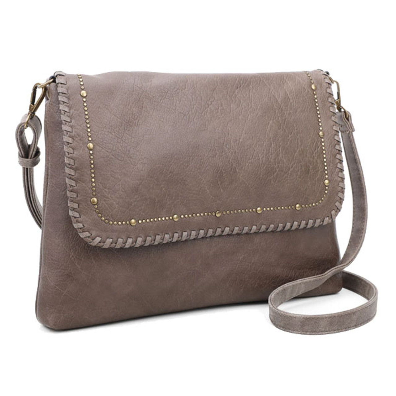 taupe clutch purse