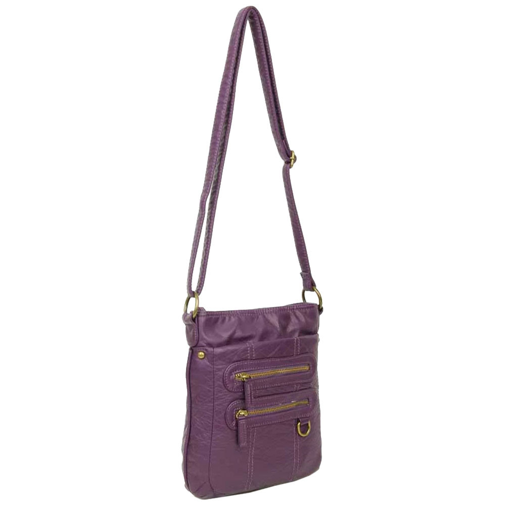PURPLE CROSSBODY POUCH TRAVEL BAG | PURPLE LEOPARD BOUTIQUE