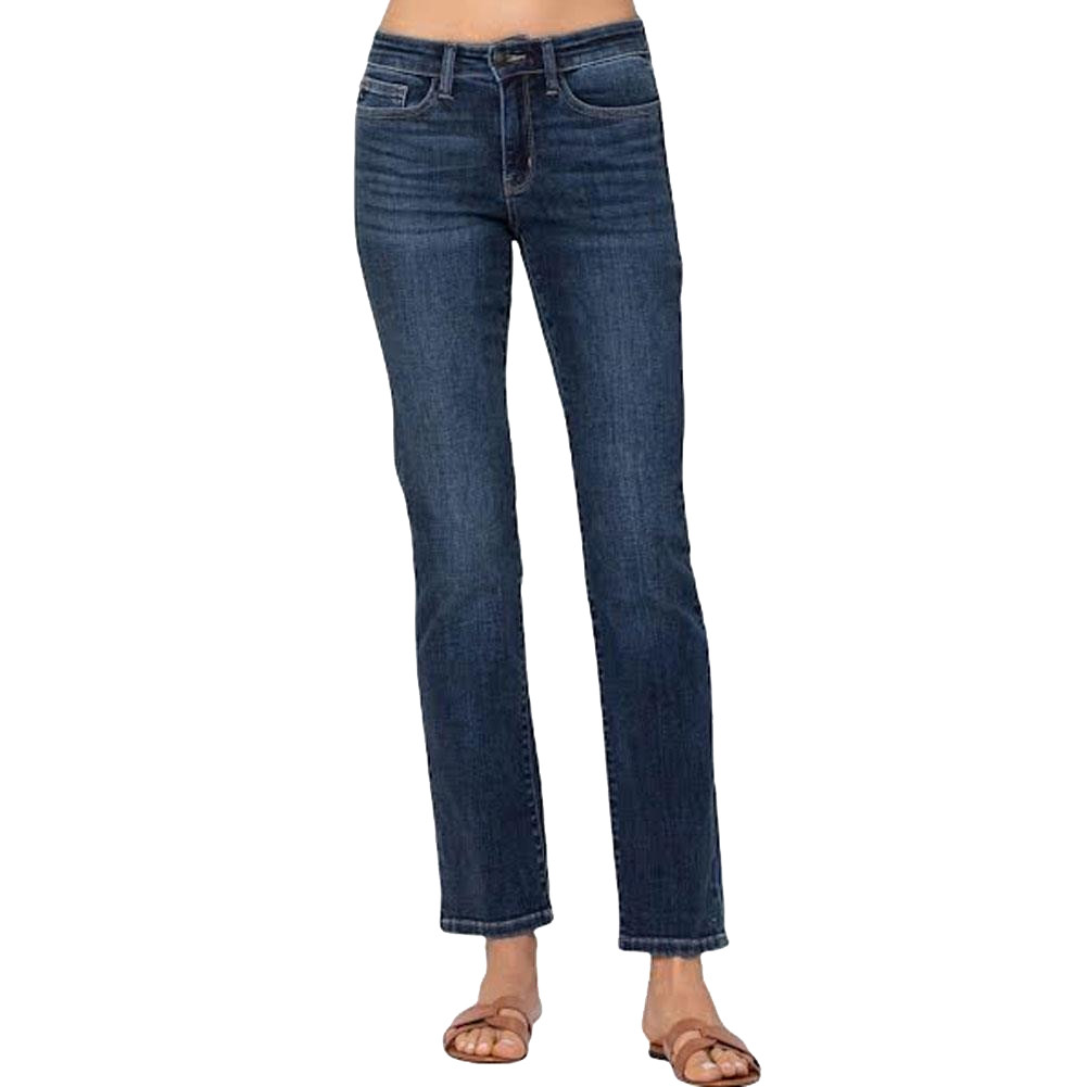 JUDY BLUE STRAIGHT LEG JEANS | PURPLE 