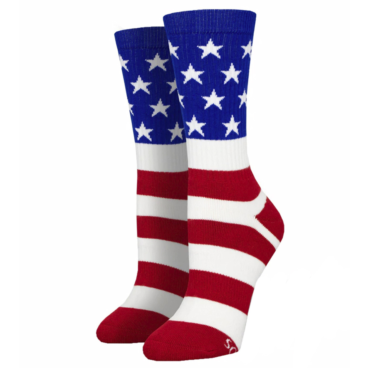 Men's Athletic Crew Socks Old Glory Stars and Stripes