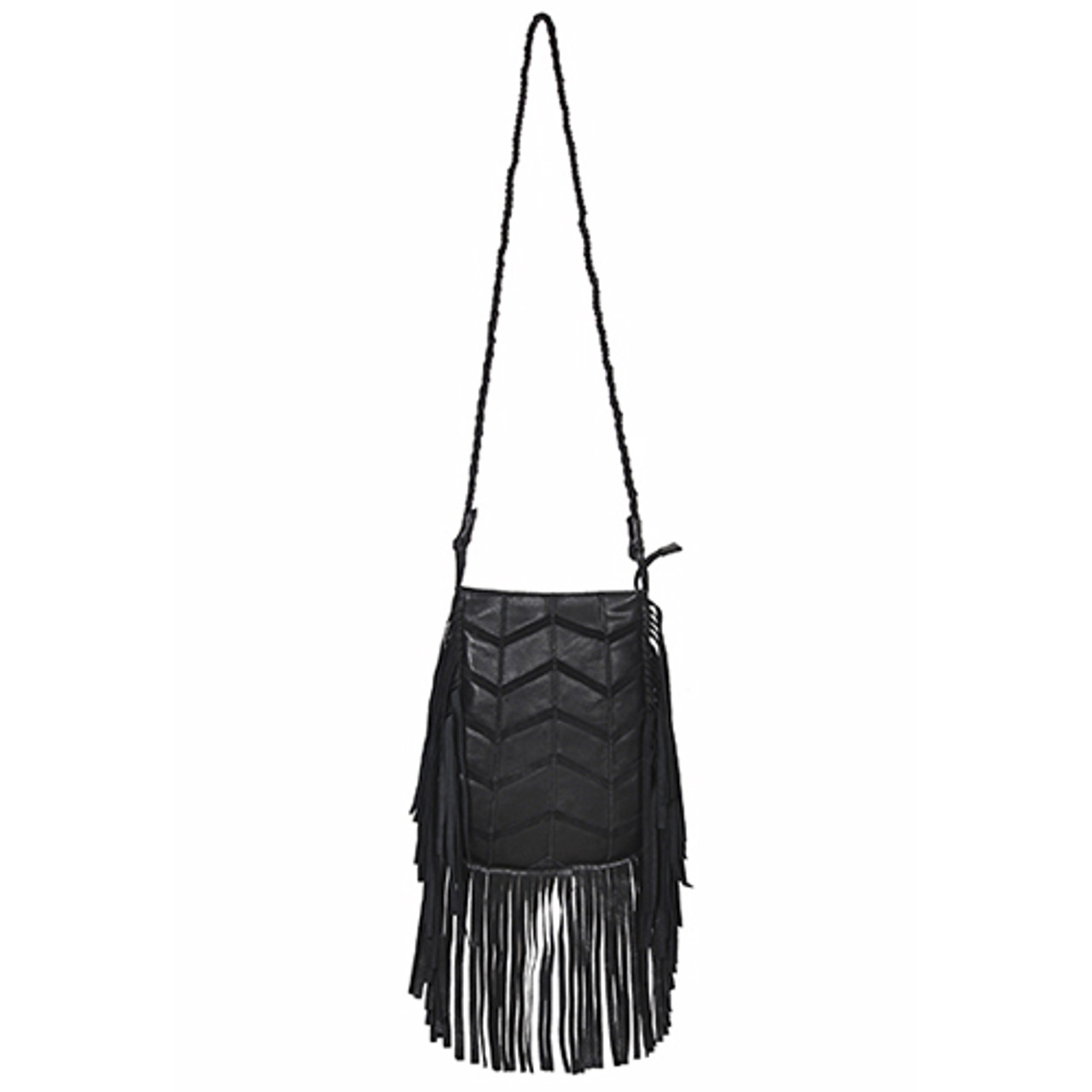 Cascade Fringe Tote in Black – Moxie Made