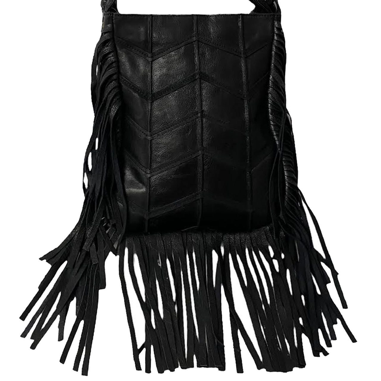 The Dolly Genuine leather fringe leopard crossbody