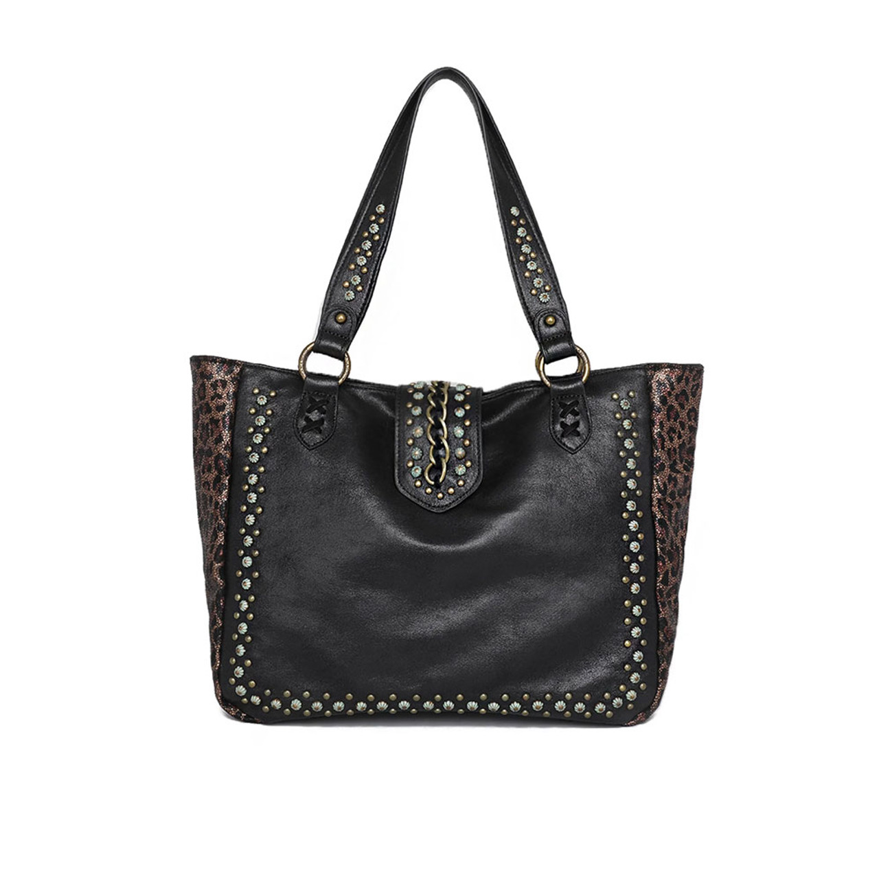 Monogram Stripe - Midi Zipper Tote: Black Leopard Just $78 with FREE L –  Quilted Koala