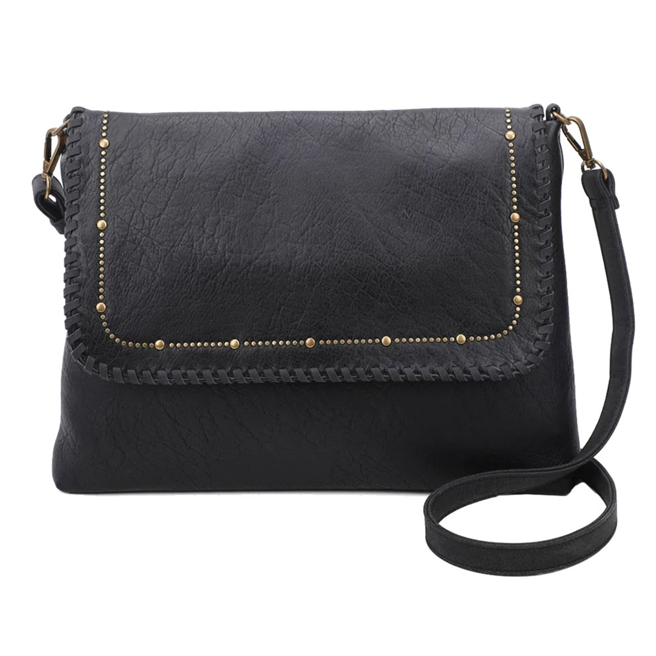 Boutique Crossbody Bag Black Gold Hardware Purse | Crossbody bag, Black cross  body bag, Black leather crossbody bag