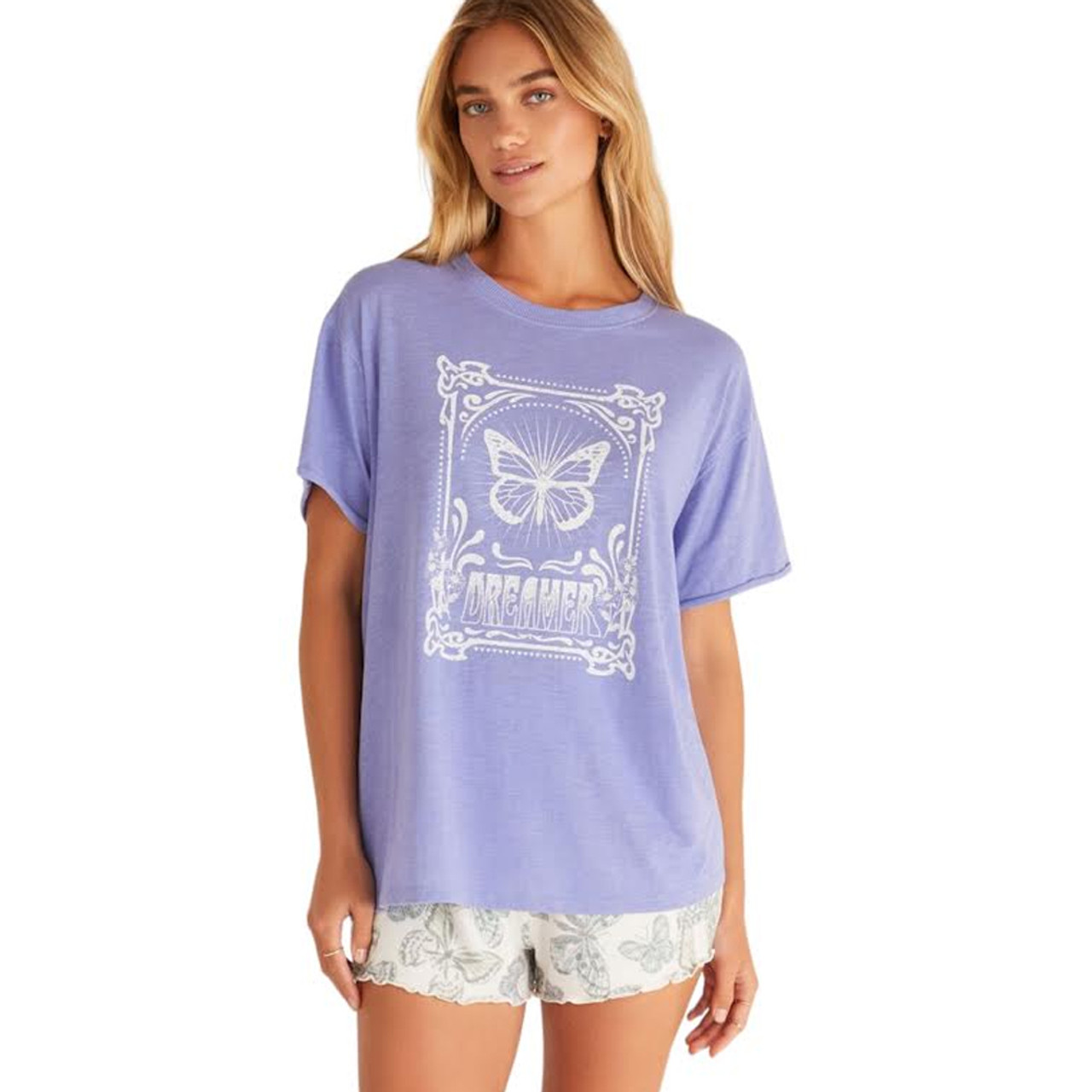 Z Supply Oversized Butterfly Dreamer Tee Shirt