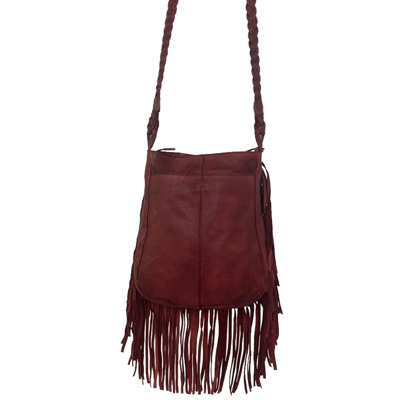 Red Leather Fringed Handbag , Fringed Leather Purse, Boho Style Bag - Etsy