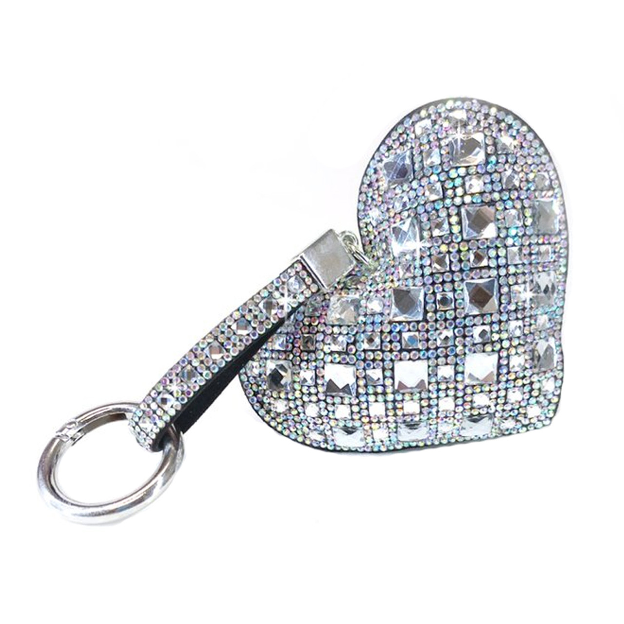 SPARKLE HEART KEYRING AND CLIP – traceytanner