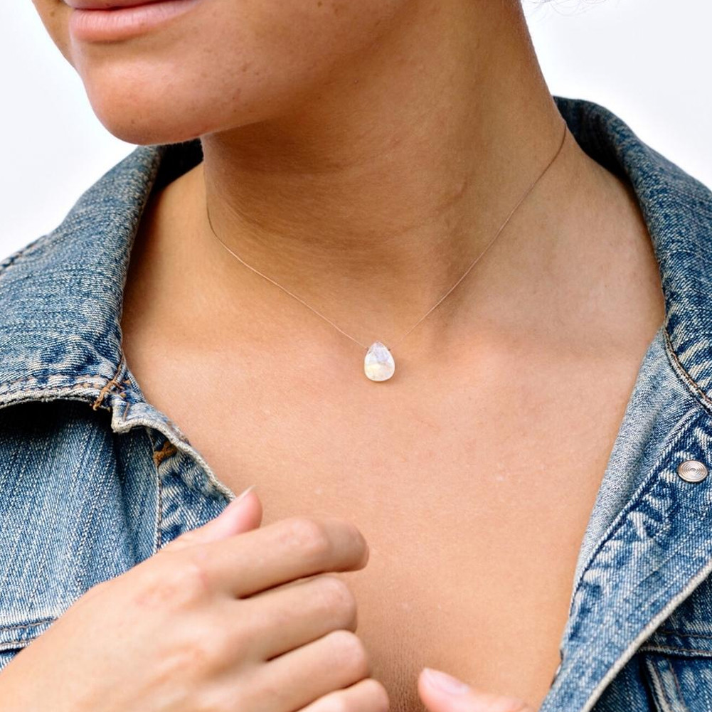 SOULKU MOONSTONE NECKLACE | PURPLE LEOPARD BOUTIQUE