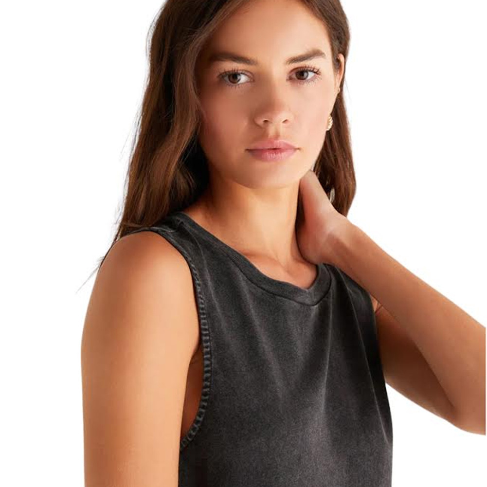 Z SUPPLY BLACK SLOANE MINI DRESS | PURPLE LEOPARD BOUTIQUE