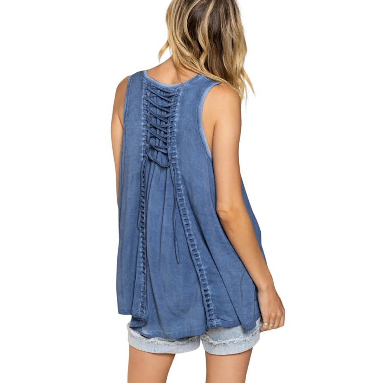 Tie-Back Babydoll Tank Top