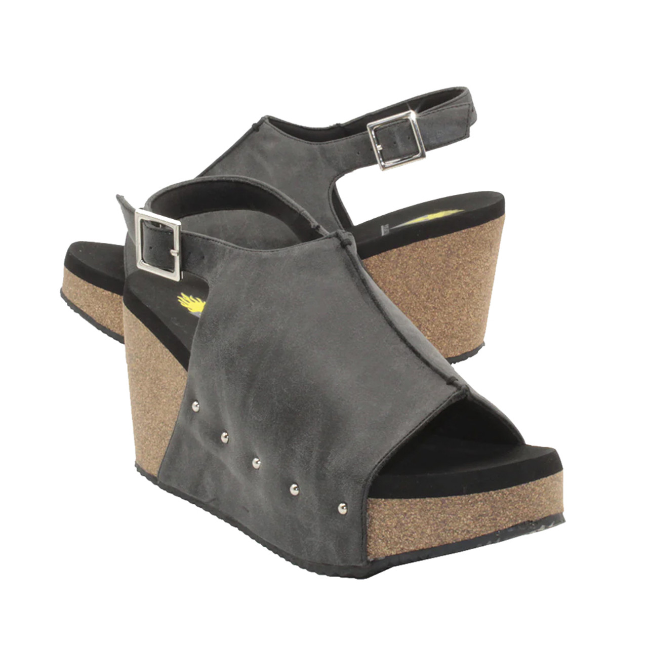 Simple Wedge in Black Suede – Emme Parsons