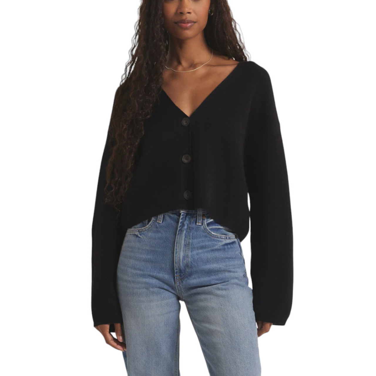 Z Supply Estelle Cardigan Sweater Black