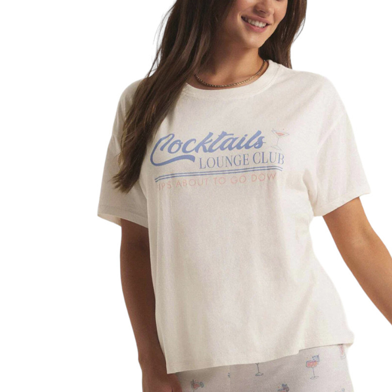 Z Supply Cocktails Lounge Tee Shirt