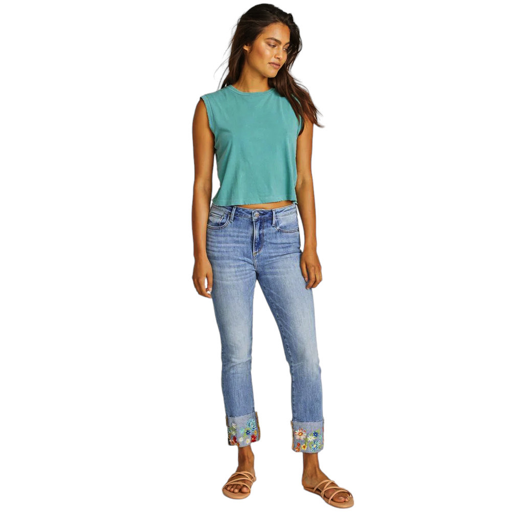 DRIFTWOOD LE BOUQUET CROP JEANS | PURPLE LEOPARD BOUTIQUE