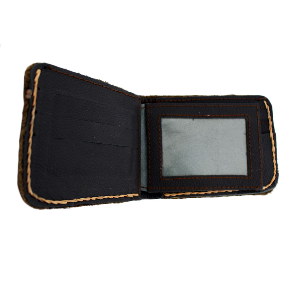 Piel Cuero Cherry Leather Wallet for Men | Stylish Two-Tone Design