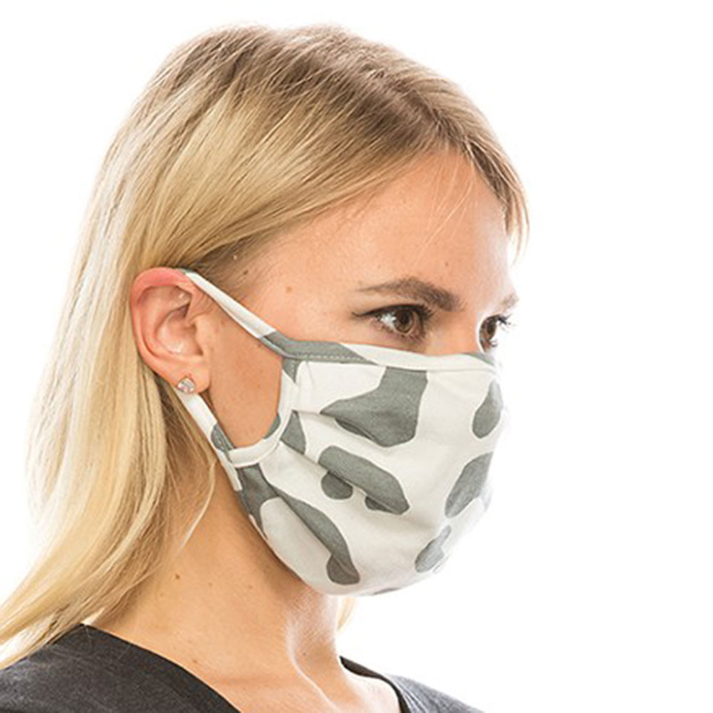 ANIMAL PRINT REUSABLE FACE MASK PURPLE LEOPARD BOUTIQUE