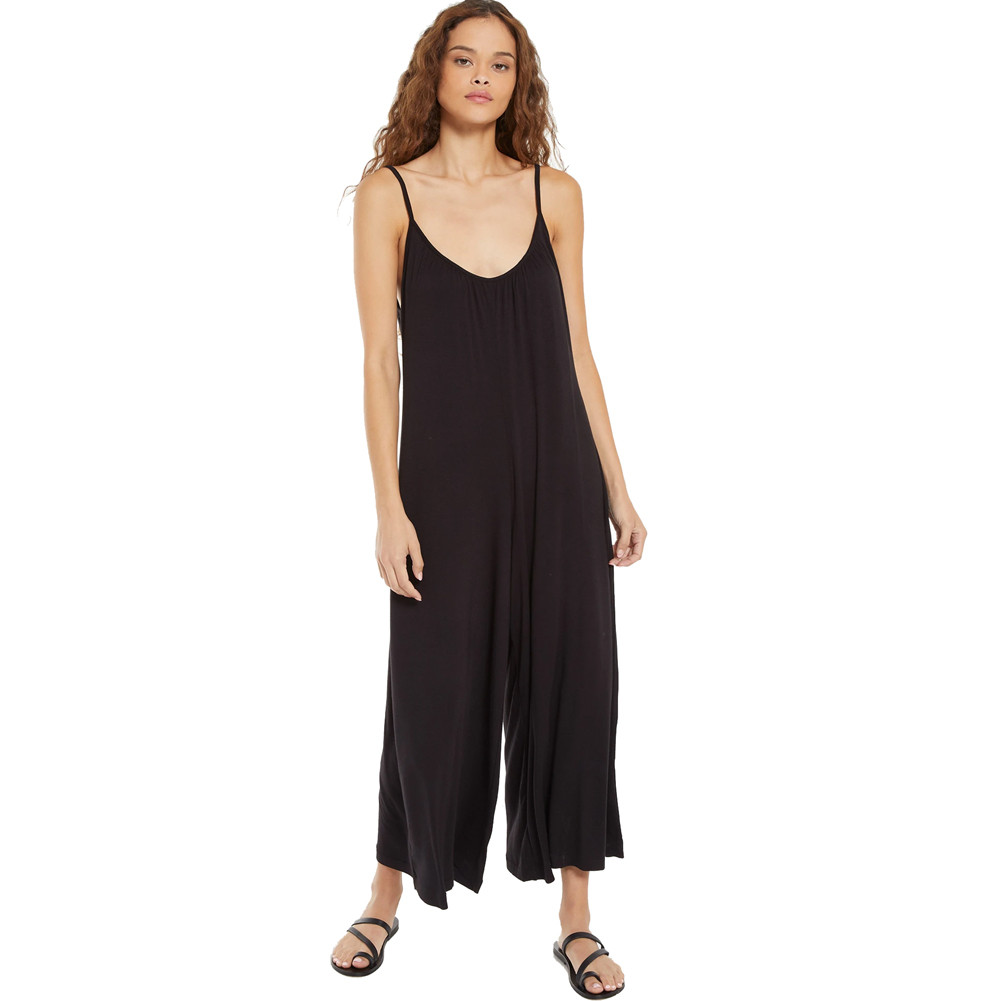 Z SUPPLY SHAWN RIB JUMPSUIT PURPLE LEOPARD BOUTIQUE