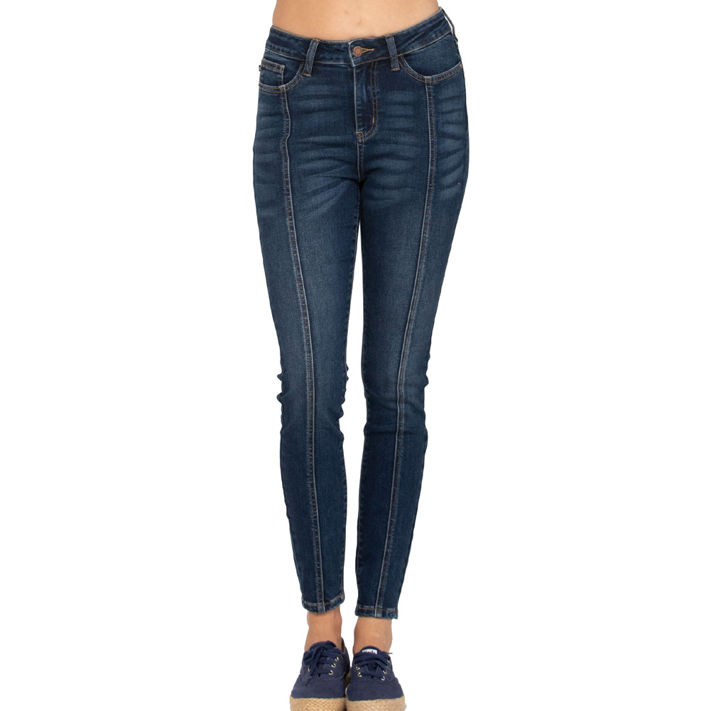 Judy Blue Mid Rise Control Top Slim Jeans