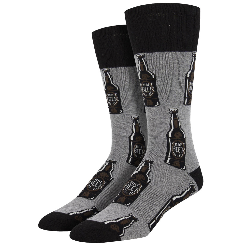 Socksmith Men's Crew Socks Meds Doctors Nurses Black Purple Leopard
