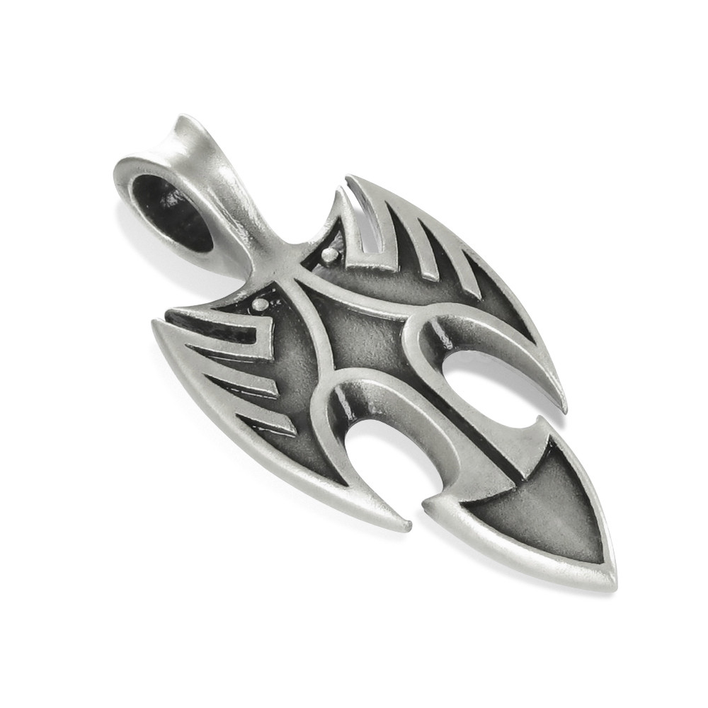 BICO Australia Tribal Surf Pewter Jewelry Red Flower Pendant B220R