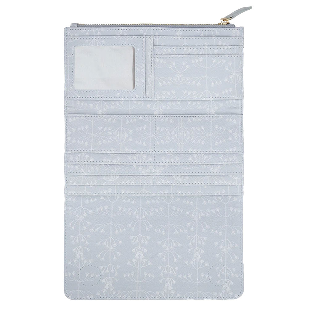 PAPAYA TRIFOLD WALLET BUTTERFLY PURPLE LEOPARD BOUTIQUE