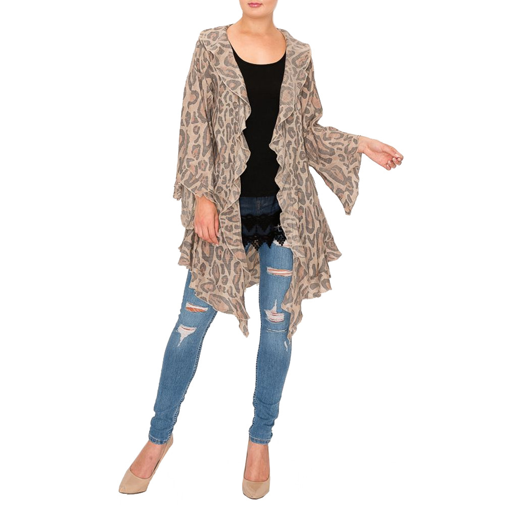 90s Drapey Animal Print Tank (M)