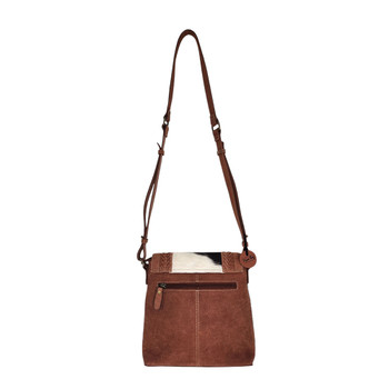 TIERRA VASTA BLACK MYRA BAG HAIR-ON LEATHER SHOULDER BAG | PURPLE