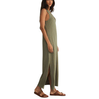 Z Supply Palisades Midi Dress - Avocado - side view