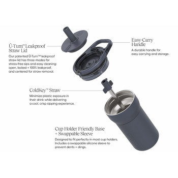 BruMate LEAP 12oz Leakproof Kids Travel Mug - features