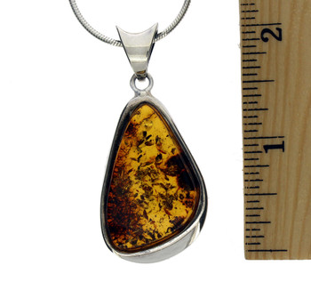 Golden brown Amber pendant.