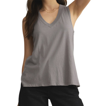 Z Supply Californian Tank - Graphite Grey - front view