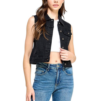 Blue Age Jeans Red Label - Washed Black Denim Vest