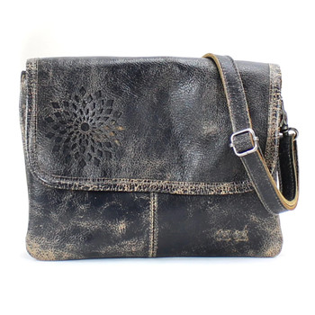 BED|STÜ Ziggy II Black Lux – Vegan-Tanned Leather Crossbody Bag