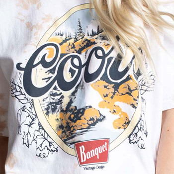 Recyled Karma Distressed Tee - Coors Banquet Beer
