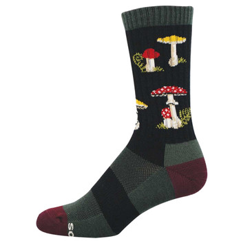 Socksmith Compass Merino Wool Men's Socks - Forage The Forest Mushrooms Socksmith Compass Merino Wool Men's Socks - Forage The Forest Mushrooms