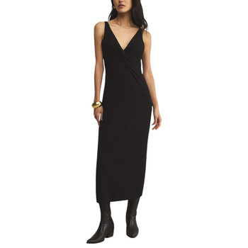 Z Supply Eleve Twist Midi Dress - Black 