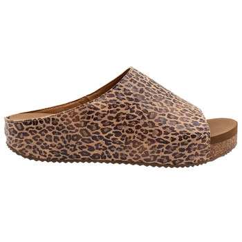  Volatile Footwear - WREN - Leopard Print Slip On Sandal - right side view