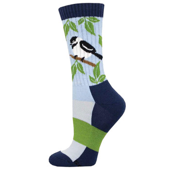 Socksmith Compass Merino Wool Crew Socks - Chickadee Bird Socksmith Compass Merino Wool Crew Socks - Chickadee Bird