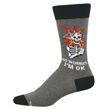Socksmith Men's Socks - No Worries, I'm Ok Socksmith Men's Socks - No Worries, I'm Ok