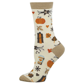 Socksmith Bamboo Blend Women's Socks - Falling For Pumpkin Spice