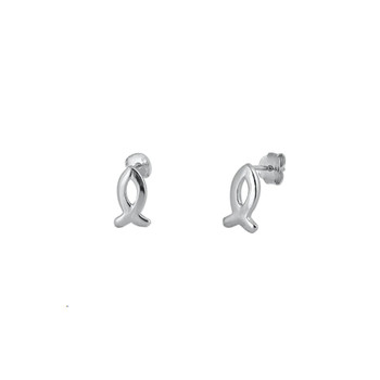 Christian fish stud earrings.