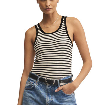 Z Supply Classic Striped Scoop Tank - Black  Z Supply Classic Striped Scoop Tank - Black