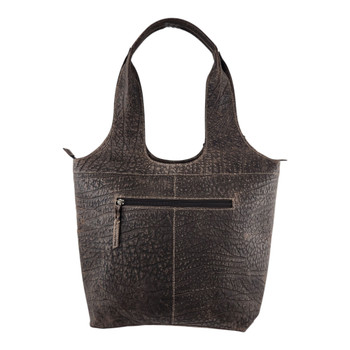 Pecos Wind Weave tote bag by Myra Bag backside picture.