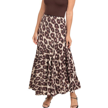 Nostalgia Clothes - Leopard Print Fit and Flare Maxi Skirt 